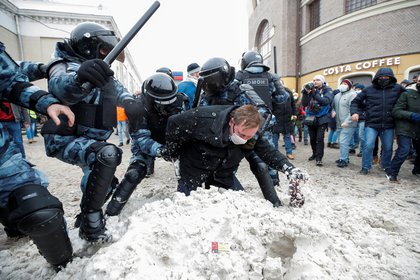 Detención en Moscú (Reuters)
