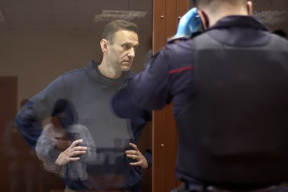 El opositor ruso detenido, Alexei Navalny. Press Service of Babushkinsky District Court of Moscow/Handout via REUTERS