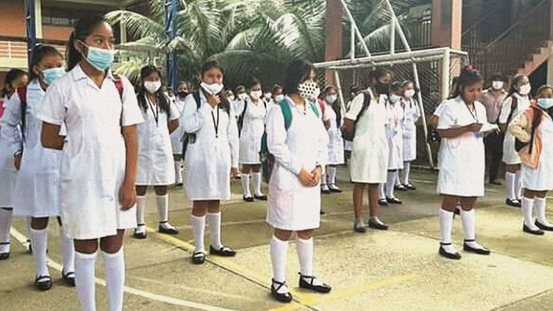 En el Chapare, escolares van a clases con pocas medidas y no usan desinfectantes