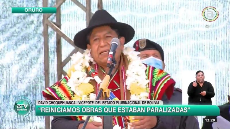 Choquehuanca agradece a campesinos por bloquear para «recuperar la democracia»