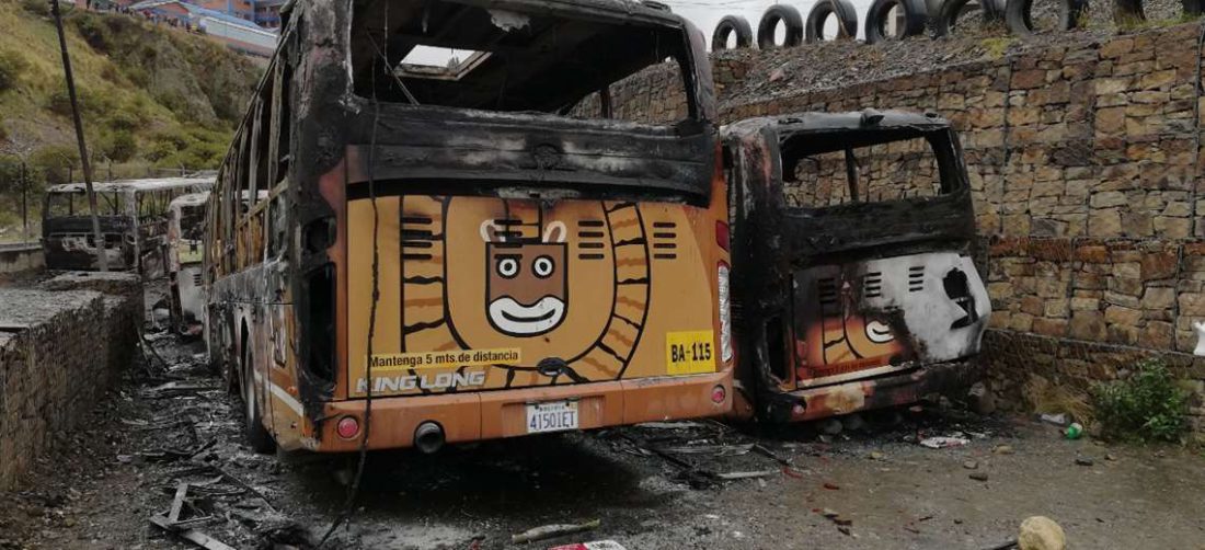 Los motorizados fueron quemados en un depósito de la zona Sur I Foto: AMN.