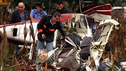 El helicóptero de Carlitos Menem cayó en Ramallo el 15 de marzo de 1995. Con el viajaba el piloto Silvio Oltra