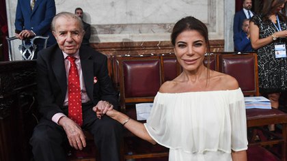La encargada de definir el día y el horario del velatorio de Carlos Menem será su hija Zulemita (Comunicación Senado Argentina)