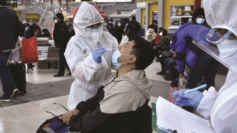 Sedes hizo 2.319 test antígeno nasal a viajeros; 9% dio positivo