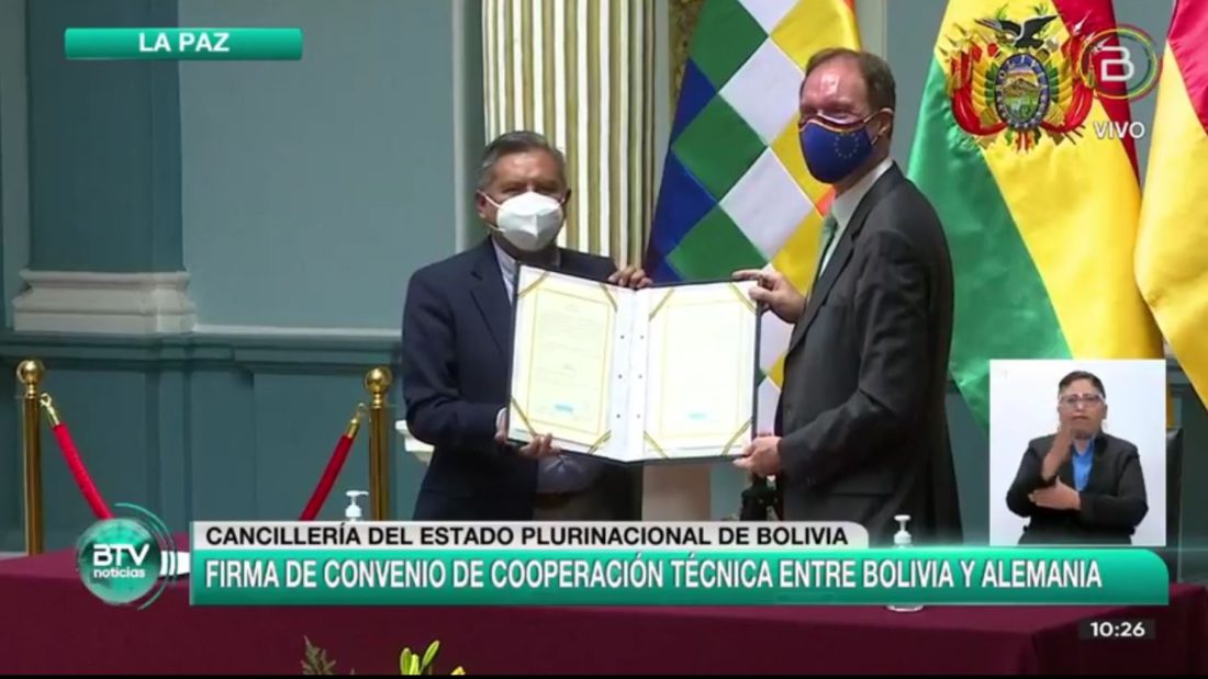 Alemania y Bolivia firman convenio de cooperación técnica para la lucha contra violencia