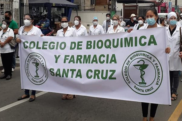 Paro del sector médico en Santa Cruz Foto: COLEGIO MÉDICO CRUCECÑO