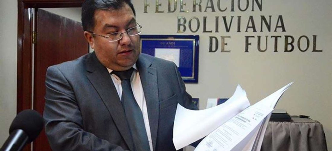 Walter Torrico, presidente de la Asociación de Fútbol de La Paz. Foto: internet