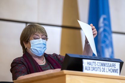 Michelle Bachelet en la ONU (EFE/EPA/MARTIAL TREZZINI/Archivo)
