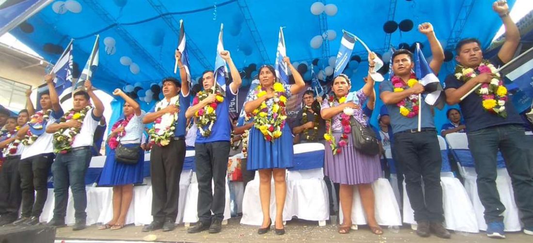 El exhombre fuerte del régimen de Evo Morales en el cierre de campaña (Foto: RKC)