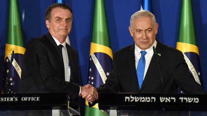 Jair Bolsonaro junto a Benjamin Netanyahu (Foto de Archivo/REUTERS)