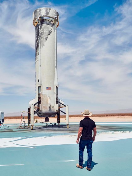 Jeff Bezos se abocará con mayor tiempo a Blue Origin, su empresa de exploración espacial (Blue Origin)