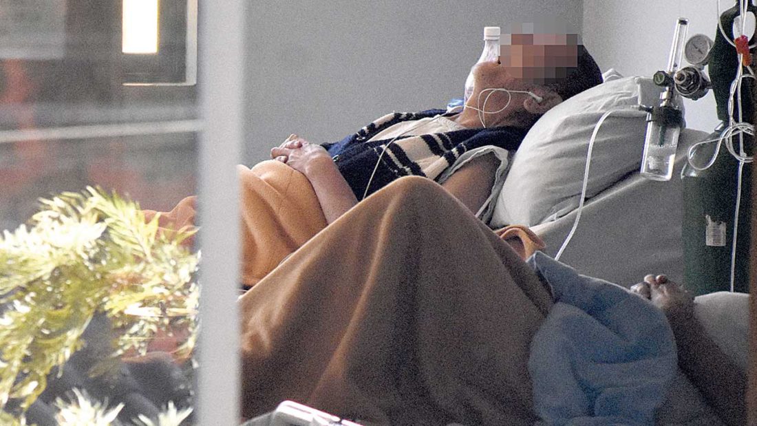 Pacientes graves con COVID en el hospital Viedma. DICO SOLÍS