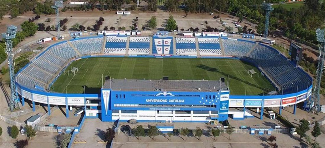 Una vista panorámica del estadio San Carlos de Apoquindo. Foto: Internet