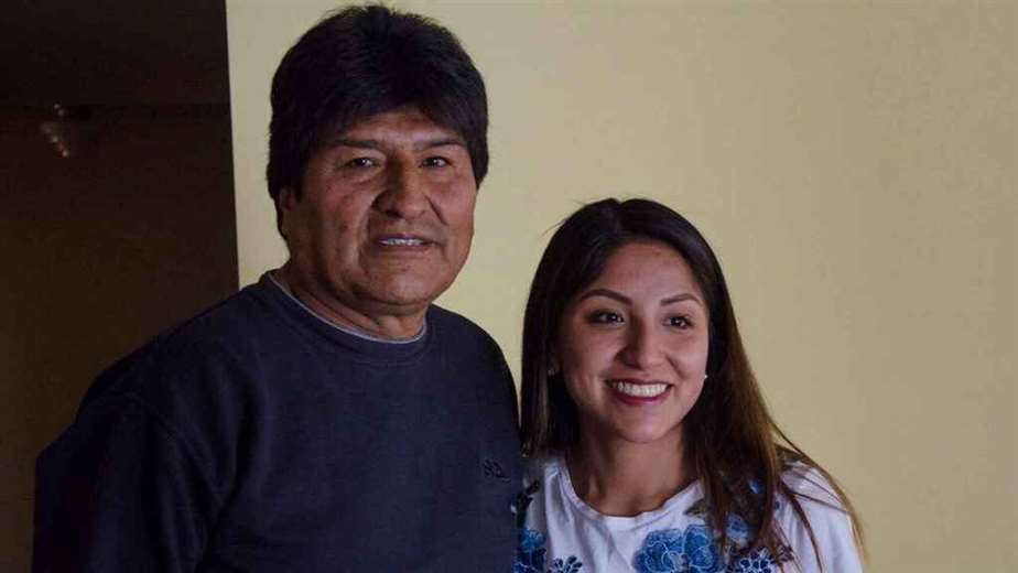 Evo Morales, junto con su hija/Foto: Redes