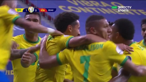 Brasil 1-0 Venezuela: así fue el gol de Marquinhos