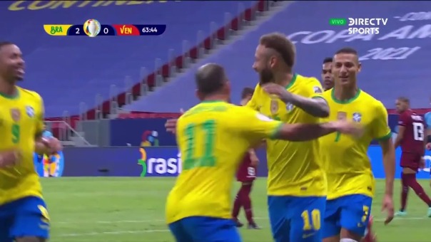 Brasil 2-0 Venezuela: así fue el gol de Neymar