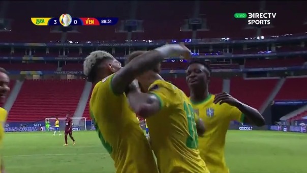 Brasil 3-0 Venezuela: así fue el gol de Gabigol