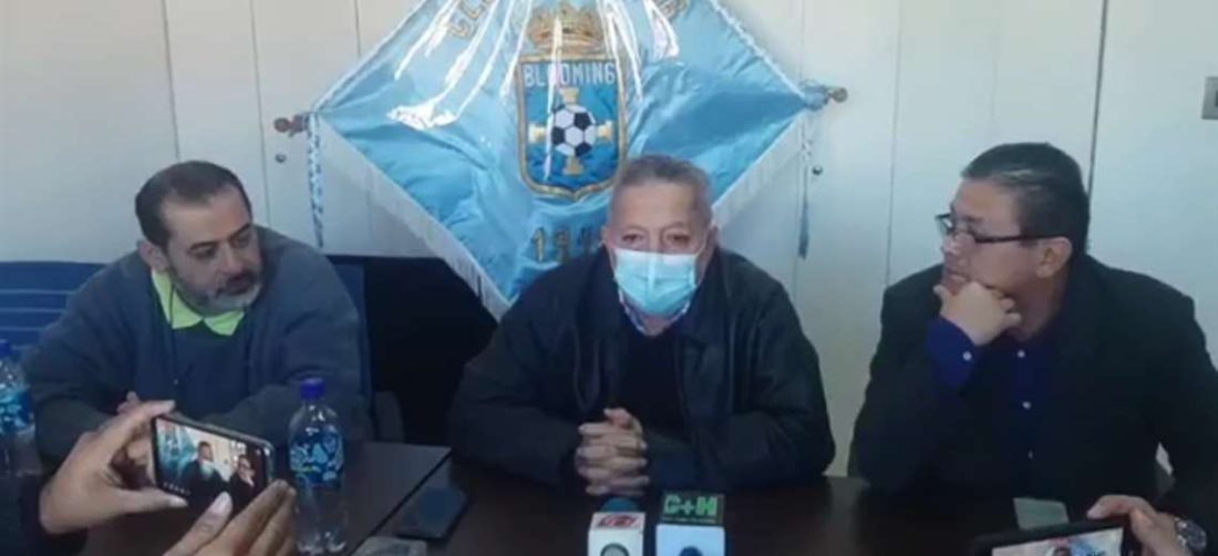 Rojas (izq.), Bendek (c.) y Dorado, durante la rueda de prensa. Foto: Captura de pantalla