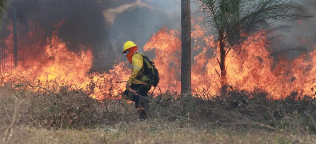 Incendio de pastizales en la zona G-77 | Foto: Jorge Gutiérrez
