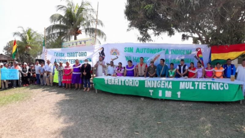 Indígenas del Beni recuerdan 31 años de la marcha por "Tierra y Dignidad" con otra protesta
