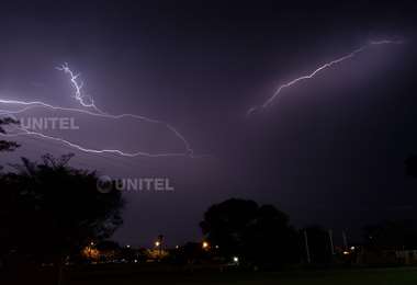 La tormenta eléctrica se tuvo en las primeras horas del miércoles / Foto: Leonardo Gil