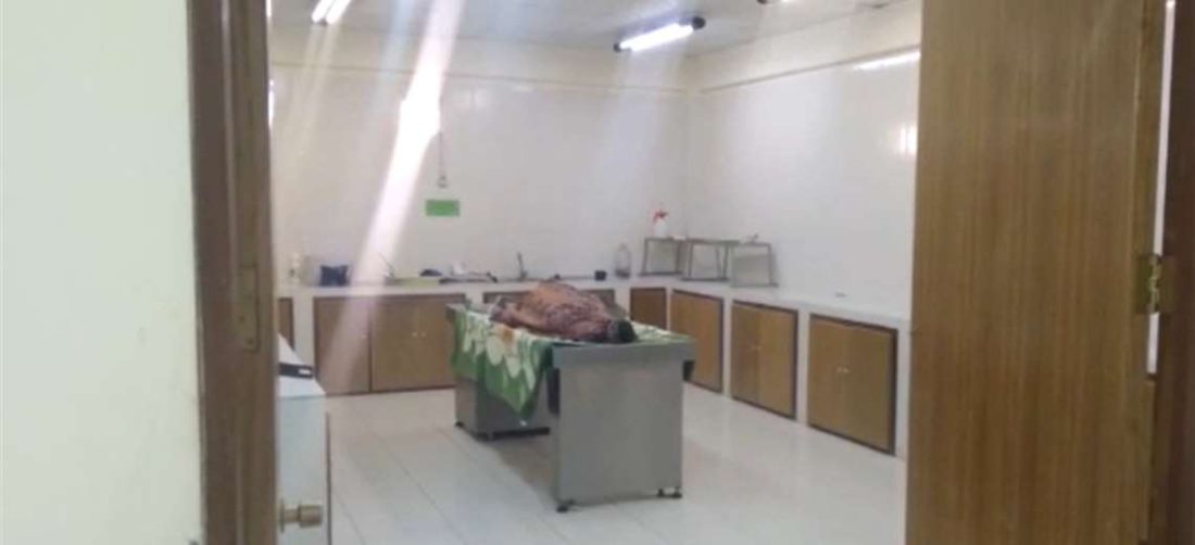 Morgue del Hospital de Huanuni (Foto: Emilio Huascar)
