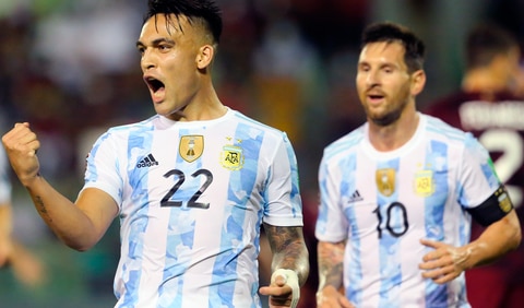 Argentina derrotó 3-1 a Venezuela por la novena fecha de eliminatorias sudamericanas. Foto: ESPN/Twitter