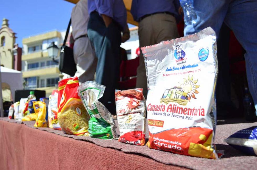 La canasta alimentaria para adultos de Tarija podría ser entregada a fines de septiembre 