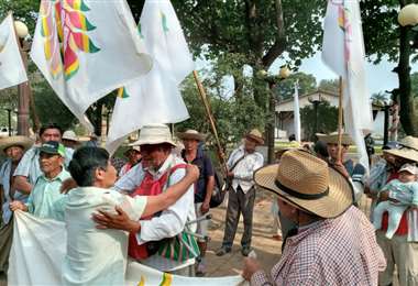 La Marcha Indígena llegó este lunes a San Pablito y mañana parten a Guarayos