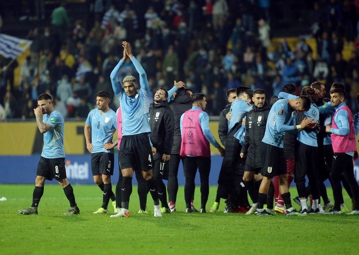 Se festejó mucho: Uruguay venía siendo criticado por el juego y los últimos resultados (Reuters).