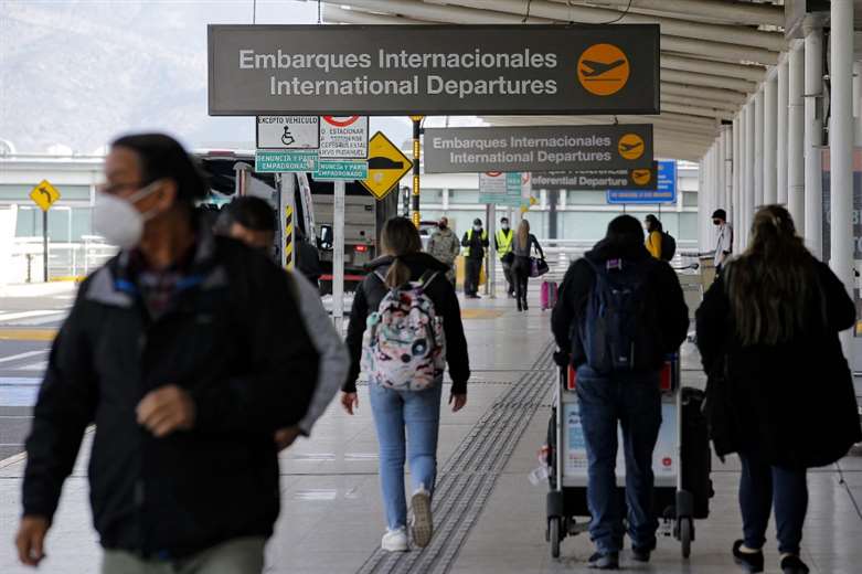 Aeropuerto en Chile. Foto: AFP