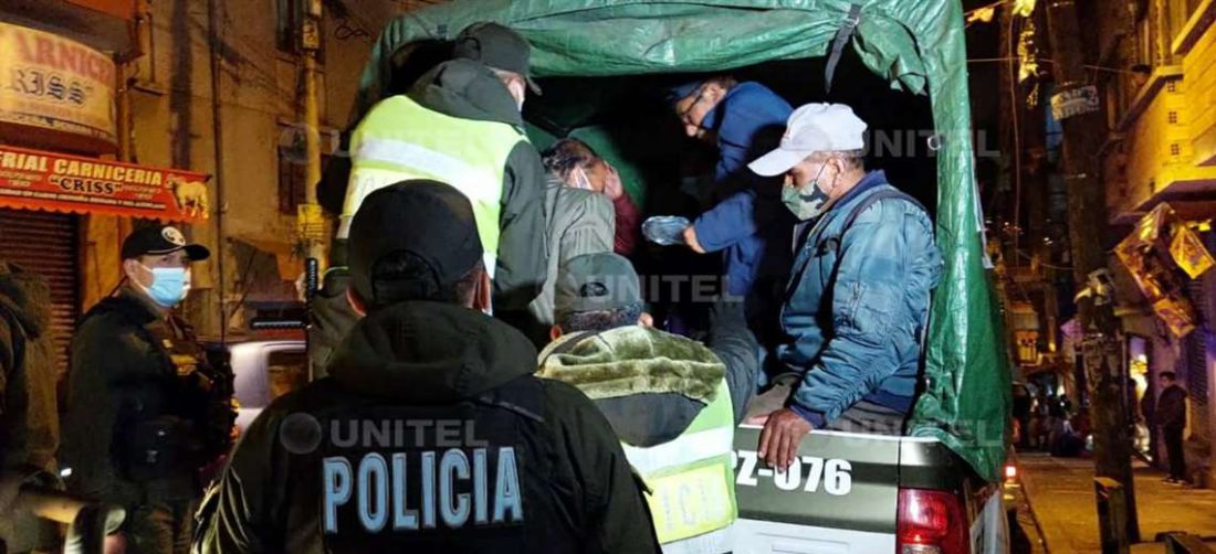 Operativo policial en La Paz 