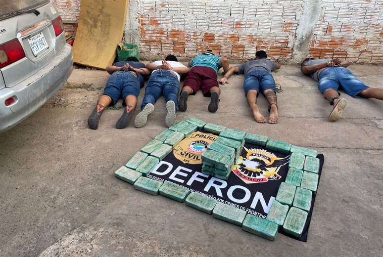 Tres de los siete detenidos son bolivianos y operaban vendiendo droga en Corumbá. 