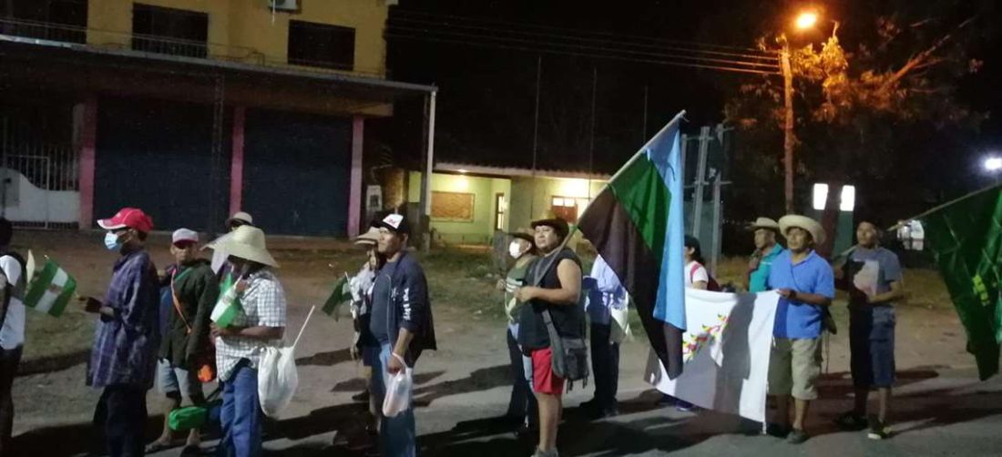 Marcha indígena ya se encuentra en la comunidad de La Asunta en San Julián