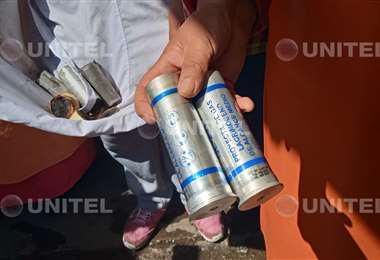 Los comerciantes mostraron algunos de los gases utilizados en los enfrentamientos