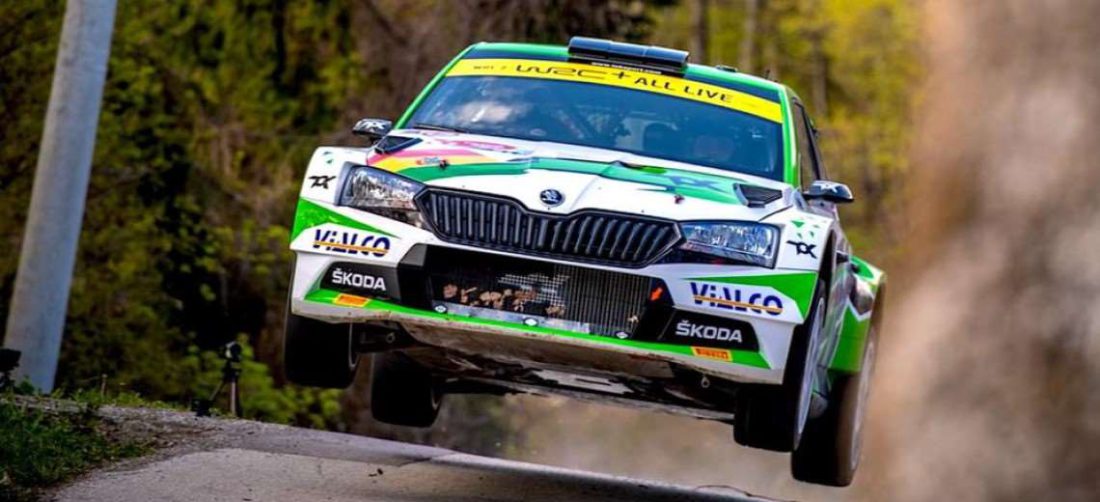 Marco Bulacia en la ruta del Rally de España. Foto: Prensa Marco Bulacia
