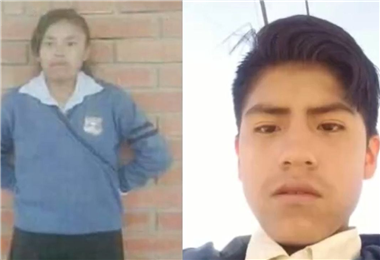 Rosalía Santalla de 17 años y Rubén Santalla de 15 años