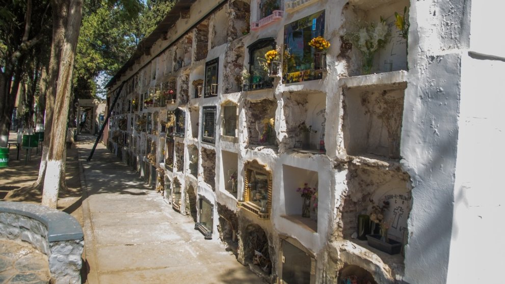 Un nicho del Cementerio General de Cochabamba. GAMC