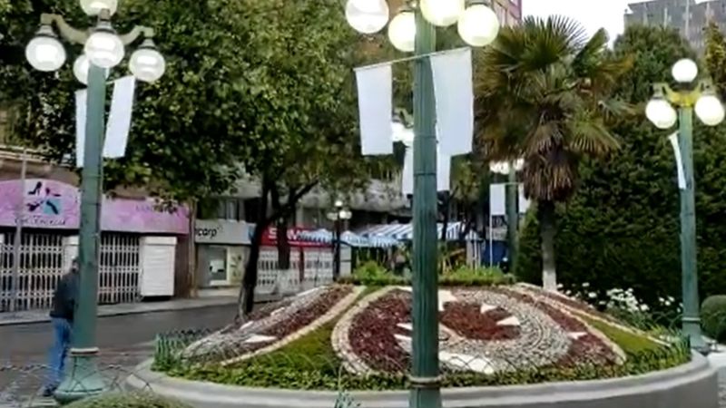 Izan banderas blancas en El Prado y Arias llama a cuidar el ornato público en La Paz