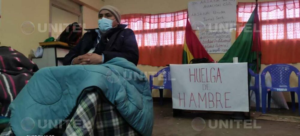 Huelga de hambre en el Aeropuerto de El Alto 