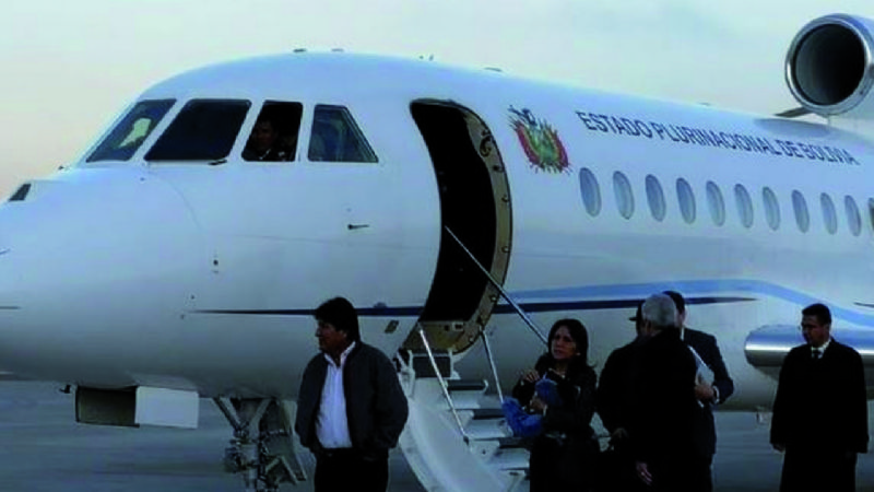 PGE 2022 de avión presidencial supera a los de Evo desde 2014