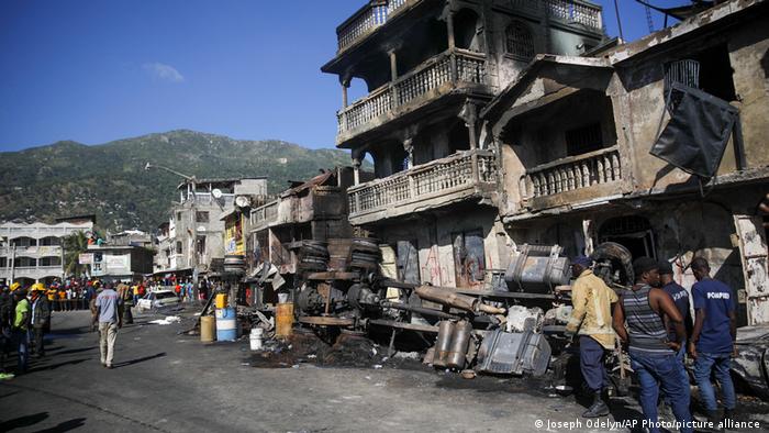 Haiti Explosion eines Tanklastwagens in Cap Haitien