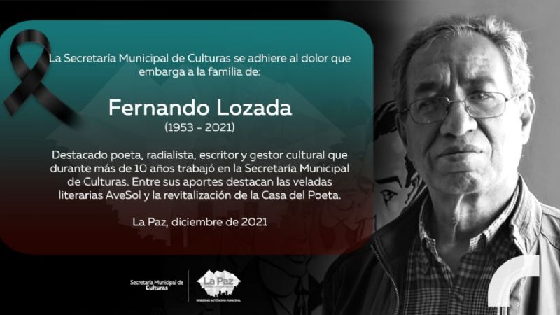 Fallece a los 68 años el escritor, radialista y poeta Fernando Lozada