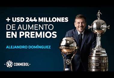 La Conmebol mejora los premios para la Libertadores y Sudamericana.