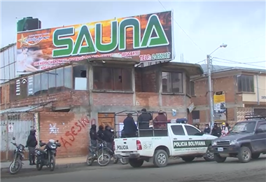 El hecho se suscitó en un sauna de la avenida Litoral de El Alto (UNITEL)