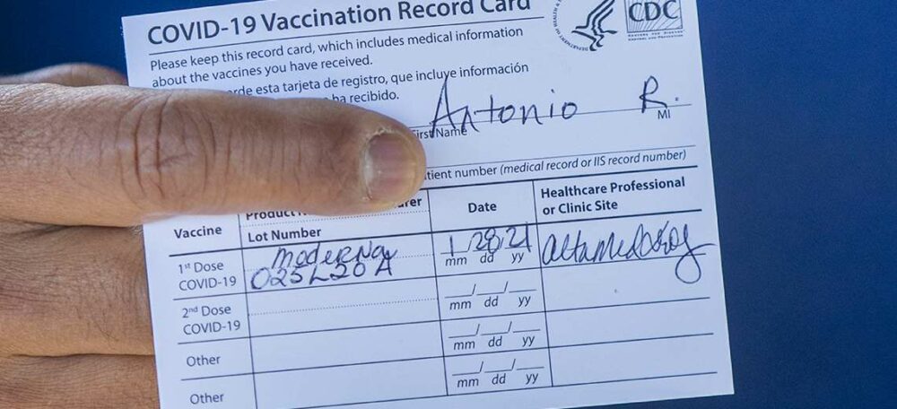 El carnet de vacunación será homologado