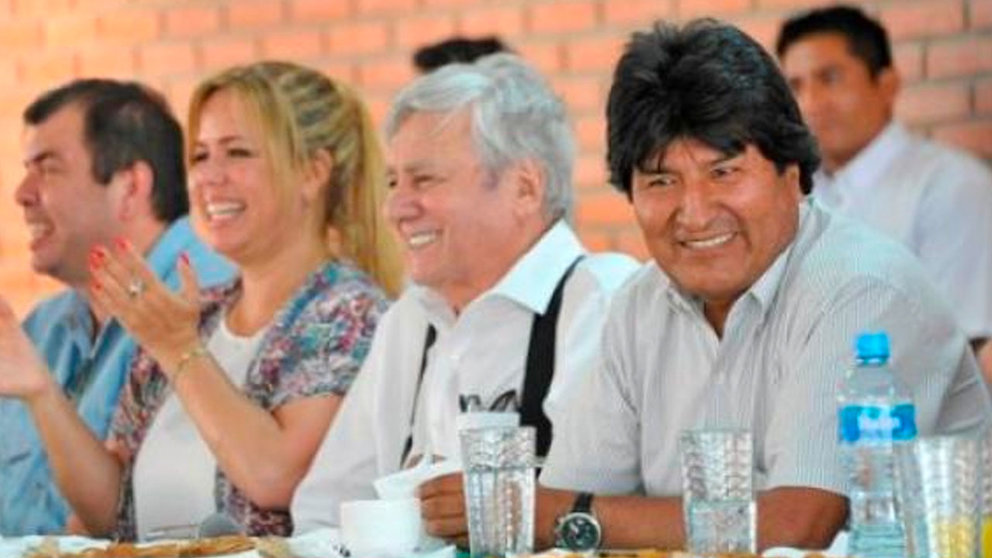 Evo Morales y Percy Fernández. Foto: Archivo ABI