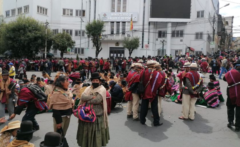 Peasants of La Paz mobilize against ID card and their leader says he was not vaccinated thumbnail