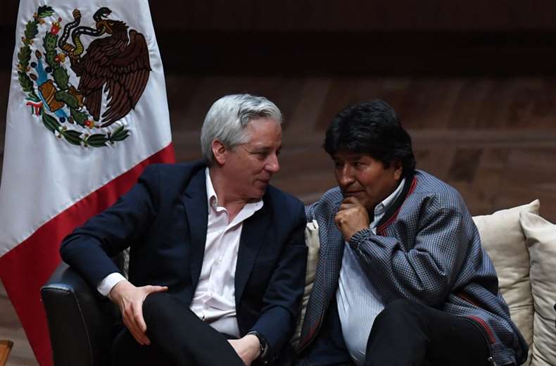 Álvaro García Linera y Evo Morales