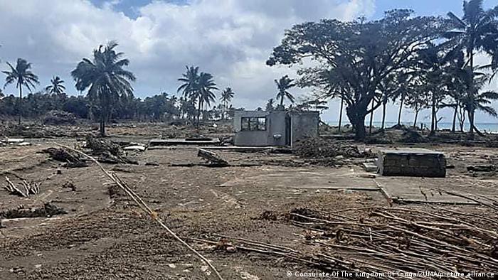 Tonga, Hunga Ha'apai | Nach dem Vulkanausbruch